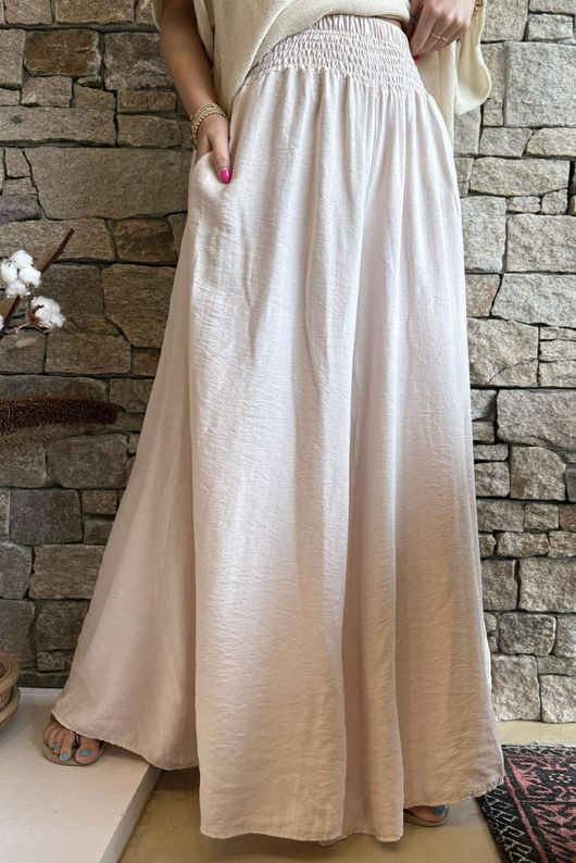 Riviera Palazzo Pant Seashell